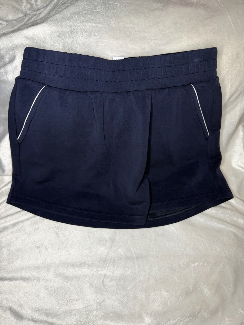 Yogalicious Navy Athletic Skort with White Piping